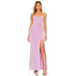 MISHA Byron Gown in Lilac Pastel